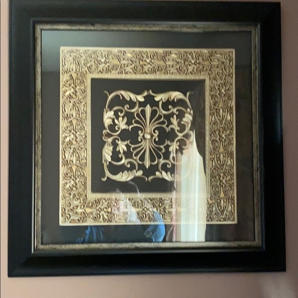 Black frame print